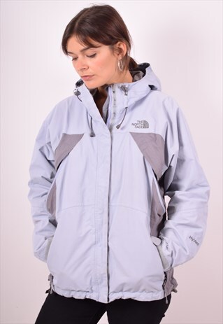 THE NORTH FACE WOMENS VINTAGE RAIN JACKET MEDIUM BLUE 90S