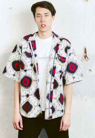 VINTAGE 90S PATTERNED SHIRT