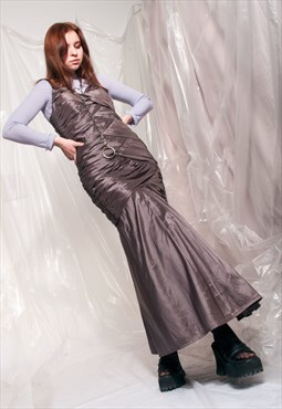 Vintage party dress 90s prom evening maxi dress