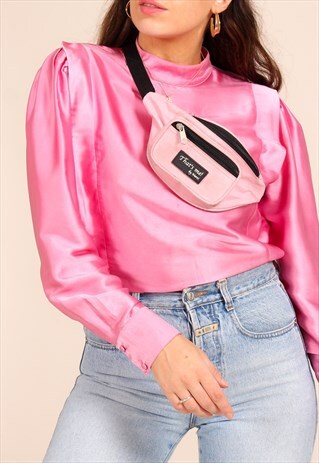 VINTAGE 90S MINI BUM BAG IN PINK