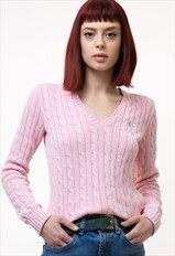 Vintage Ralph Lauren Sweater Jumper Cableknitted 4993