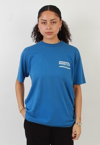 VINTAGE HANES BLUE T SHIRT