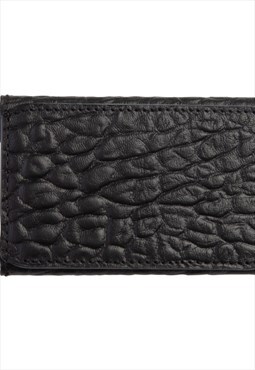 Men's Leather Elephant Wallet - Black