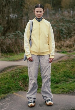 Vintage 90's 00's Pastel Yellow Adidas jacket
