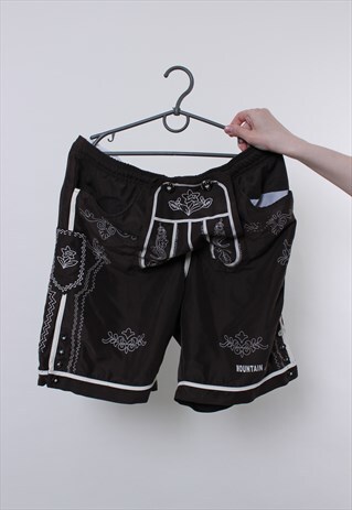 German swim shorts, vintage swim trunks, Bavarian summer
