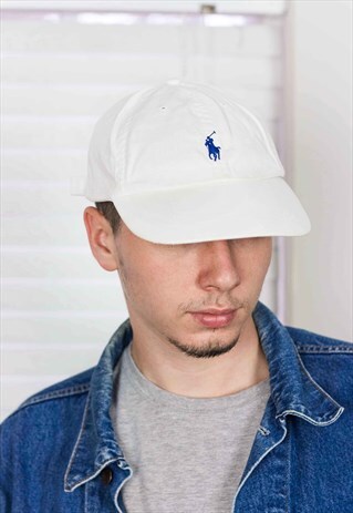 VINTAGE POLO RALPH LAUREN BASEBALL CAP LOGO 90S ONE SIZE 2.8