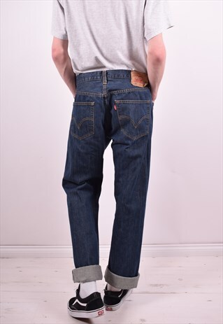 LEVI'S 501 MENS VINTAGE JEANS W36 L34 BLUE 90'S