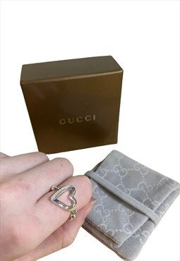 Gucci ring heart boule chain 925 silver ring jewellery