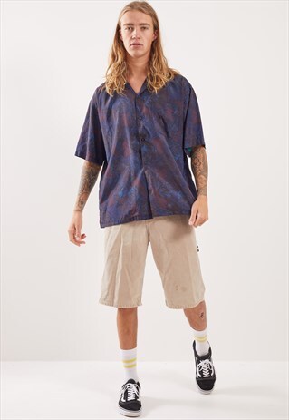 VINTAGE PATTERNED FESTIVAL SHORT SLEEVE SHIRT