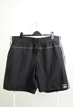 Vintage Adidas Three Stripes Sports Logo Shorts Black