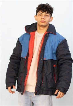 Vintage  Jacket Bomber in Blue L