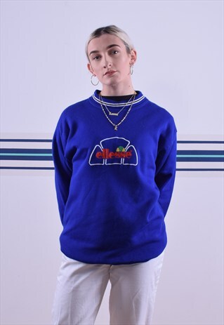 BLUE ELLESSE EMBROIDERED SWEATSHIRT