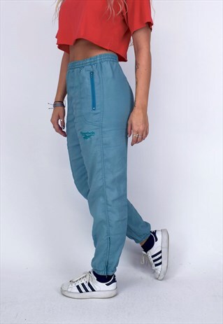 VINTAGE 90'S REEBOK LIGHT BLUE JOGGERS