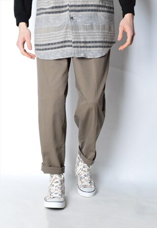 VINTAGE 90S CAMEL BROWN PANTS