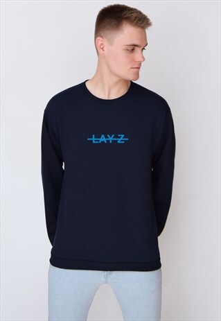 NAVY LAY-Z (BLUE) SWEATSHIRT