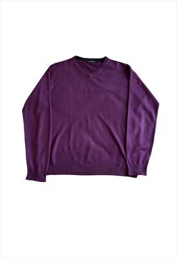 Vintage 00s James Pringle purple jumper large 