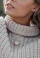 CLEMMIE CLAM FAUX SHELL LOCKET