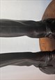 VINTAGE 00S BIKER  BOOTS  BLACK UK 9 EU 42