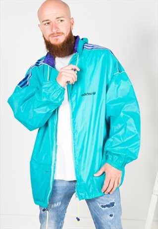 VINTAGE 80'S USA ADIDAS RAINCOAT / S0071