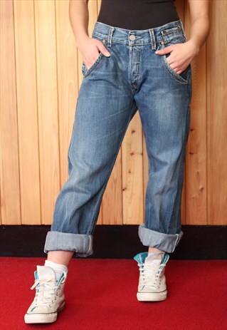 VINTAGE 1990S BLUE LEVI'S 512 MOM JEANS