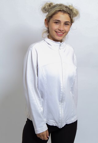 VINTAGE COLUMBIA JACKET IN WHITE SMALL