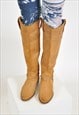 VINTAGE 90'S KNEE HIGH SUEDE BOOTS