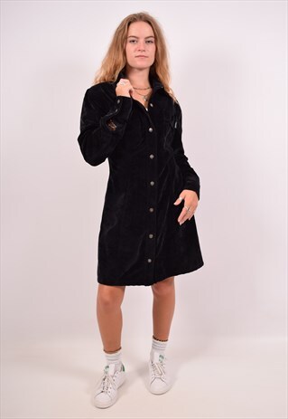 VINTAGE VERSACE VELVET COAT BLACK