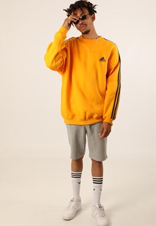 VINTAGE ADIDAS EMBROIDERED LOGO SWEATSHIRT