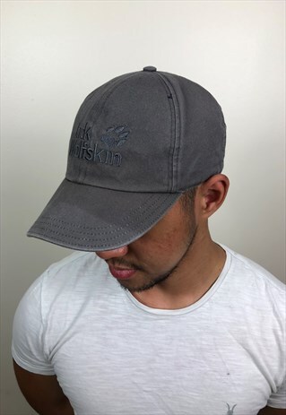VINTAGE GREY JACK WOLFSKIN CAP