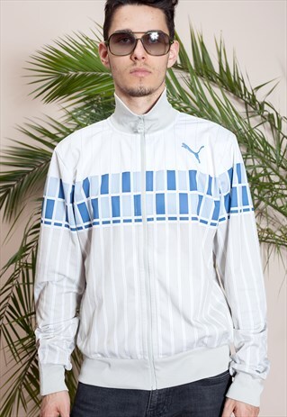 OLD SCHOOL D'N'B ZIP-UP, FUNNEL NECK PUMA TRACKSUIT JACKET