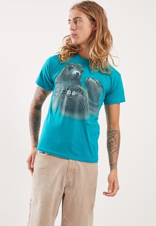 VINTAGE SEAL GRAPHIC T-SHIRT