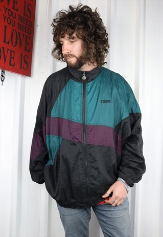 VINTAGE 90'S CRAZY SHELL RAVE FESTIVAL JACKET ,XXL