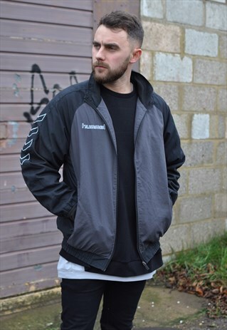 VINTAGE 90'S HUMMEL HANDBALL WINDBREAKER TRACK JACKET