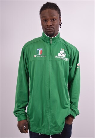 VINTAGE CHAMPION F.I.P. TRACKSUIT TOP JACKET GREEN