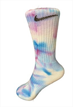 Hand Dyed Nike Sock - Lilac Blue 1 pair 