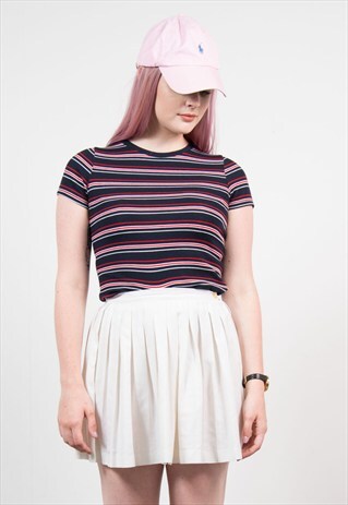 90'S WHITE PLEATED TENNIS SKIRT