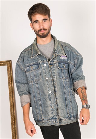 VINTAGE 80S EMBELLISHED LEE DENIM JACKET / R241