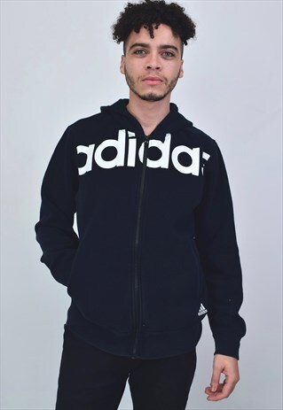 VINTAGE 90'S ADIDAS BLACK HOODIE