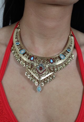1990'S ETHNIC STATEMENT NECKLACE