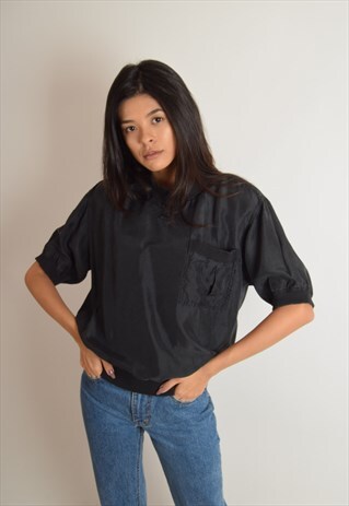 VINTAGE SILK BLOUSE 90'S (2687)