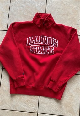 USA Illinois State 1/4 Zip Sweatshirt 