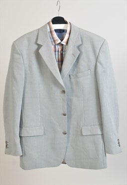Vintage 90s blazer jacket in light grey