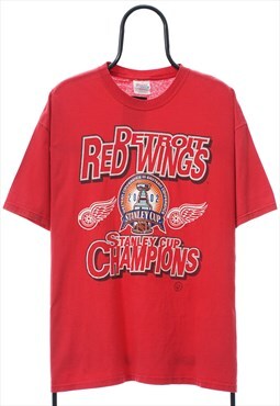 Vintage NHL 00s Detroit Red Wings Graphic TShirt Womens