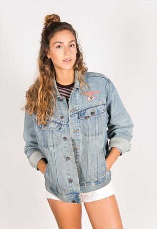 VINTAGE 80S EMBELLISHED LEE DENIM JACKET / R132
