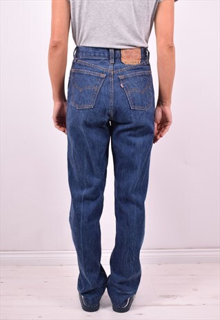 LEVI'S 265 WOMENS VINTAGE JEANS W28 L32 BLUE 90'S