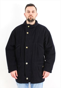 HUGO BOSS Malenkow Mens L Wool Jacket Pea Coat EU 52 Winter