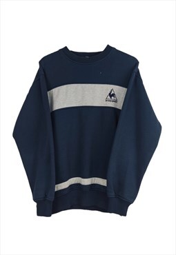 Vintage Le Coq Sportif tricolors Sweatshirt in Blue M