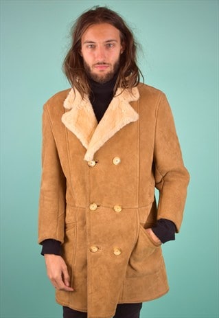VINTAGE 90'S SHEARLING COAT