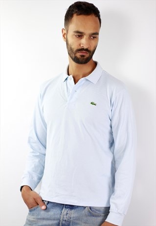 LACOSTE POLOSHIRT LONGSLEEVE LIGHT BLUE