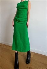 Glam Slam Tweed Green Dress